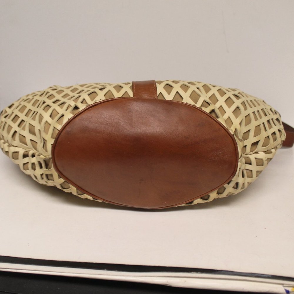 New Zenith Italy Vachetta Basket Purse Bag - Picture 7 of 11